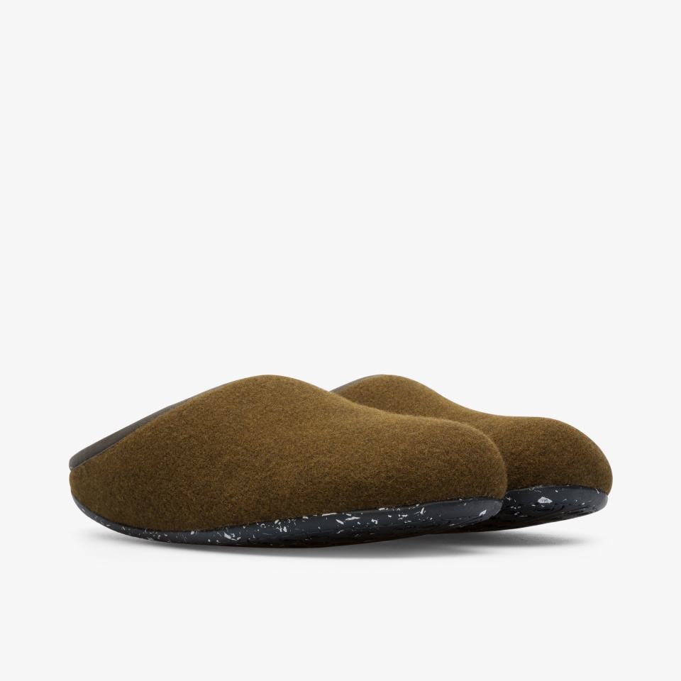 Camper Wabi Dark Green - Camper Mens Slippers ||6825-ULHBI||